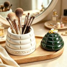Honeycomb Aromatherapy Burner Silicone Mold Set, Multi-Functional Pen Holder Flower Pot Epoxy Resin Mold, Handmade Gypsum Resin Mold Set With Gold And Silver Incense Burner Bowl - B15A-48+49 Honeycomb Mold Set - View 3
