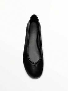 2026 Spring/Summer New Women's Bow-Decorated Ballet Flats - Black - View 4