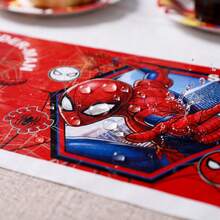 Disney 1pc Creative Spider-Man Series Disposable Tablecloth, Suitable For Birthday Party Supplies, Perfect Party Gift, Holiday Gift For Fans - Multicolor - View 2