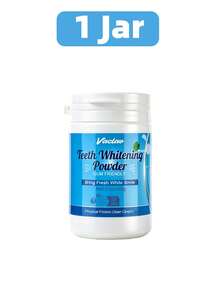 Vaclav 60g 薄荷口味美白牙膏粉 天然牙齒美白拋光 去漬清潔 口氣清新 牙膏替代品 不敏感 - 白色 - 查看 9