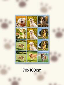 Custom Photo Text Throw Blanket, Personalized Picture Collage Fleece Blanket, Customized Pet Memory Photo Blanket For Sofa Bed Home Decor Gift - Multicolor - View 54