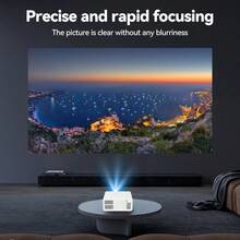 Portable Mini Projector, Supports 1080P Home Theater Projector, Phone Connection, Compact Movie Projector, Suitable For Camping, Bedroom, Outdoor Use - White PD Version-1080P - View 4
