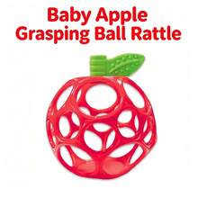 Baby Pineapple/Apple Shaped Rattle Ball, Soft Easy-To-Grip Teething Toy With Sound, Baby Sensory Development Toy - Multicolor - View 16