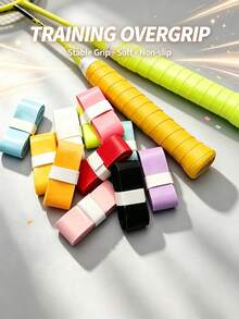 22pc Colorful Racket Grip Tape, Rich Bright Color Options For Personalized Racket Design, High-Quality PU Material With Sticky Anti-Slip Surface, Effective Sweat Absorption During High-Intensity Sports, Stable And Comfortable Grip, Enhanced Control And Hitting Accuracy, Durable Wear-Resistant Structure - One Size - View 5