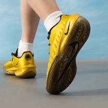 Nike New Men's G.T. CUT 4 JP EP Lightweight Comfortable Low-Top Basketball Shoes - Golden Yellow/Black - View 9