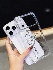1 buah Casing Ponsel Transparan Anti Jatuh dengan Motif Kucing Kustom, Cocok untuk iPhone 11/12/13/14/15/16 Pro Max/16 Plus/17/Air/17 Pro Max/S25/S26 Ultra/S24 Plus/S25 Edge/A56/A55/A54/A17, Mendukung Model Ponsel Android, Hadiah Sempurna untuk Teman - Clear - View 8