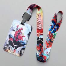 Disney 1 dây đeo thẻ Spider-Man màu xanh và hồng rực rỡ với nhân vật hoạt hình, chất liệu PVC, phù hợp cho thẻ ID và thẻ nhân viên, bao đựng thẻ ID, thiết kế vui nhộn, bền bỉ, phụ kiện Spider-Man cho fan Marvel - Nhiều màu - Xem 6