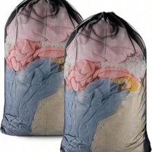 Heavy Duty Mesh Laundry Bag, Large Laundry Drawstring Bag, 60x90cm, 23.62x35.43in, Suitable For College, Dorm, Travel, Home And Apartment - A - View 1