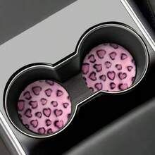 Cat Car Cup Holder Coaster Set 2pcs - Non-Slip Design, Washable, Ideal Choice For Car Interior Accessories; Suitable For Daily Use By Car Owners, Also A Great Gift For Car Enthusiasts - A - View 8