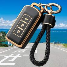Car Key Cover, Suitable For Mitsub Ishi Car Remote Keys, Outlander, Galant, And Pajero Key Fob Cases, Key Pouches, And Keychain - Model a - View 4