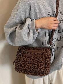 Tas Selempang Minimalis dengan Banyak Kantong, Tas Bahu, Tas Kecil Serbaguna yang Cocok untuk Perjalanan, Belanja, dan Liburan - MultiWarna - View 1