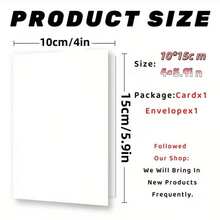 52-Piece Set (1 Greeting Card + 1 Envelope + 50 Tags) One Christmas Card, With A Free Envelope, Suitable For Friends, Family And Neighbors, Holiday Greetings, 2D Cards, Suitable For Family Exchange And Winter Parties, Christmas Cards. - View 8