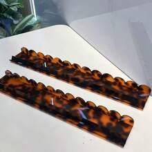 麻將牌架與推牌器套組,龜甲紋壓克力材質,4件組,20英吋/17.5英吋,適用5mm麻將牌 - 玳瑁色 - 查看 9