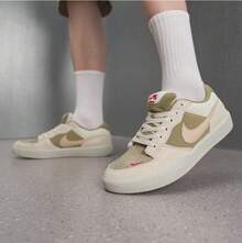 Nike 新款 SB Force 58 男女款輕便低筒運動休閒耐磨跑步板鞋 - 橄欖綠/米褐色 - 查看 2
