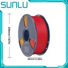 SUNLU 6KG خيوط طابعة ثلاثية الأبعاد PLA اللون مطفية، 1.75 مم، تشطيب مطفي، ملمس متجمد، لمعان منخفض، سهلة الطباعة، 6 لفات 1KG - مشاهدة 2
