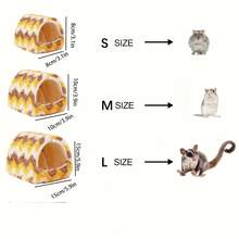1 buah Tempat Tidur Gantung Hangat Musim Dingin untuk Hewan Peliharaan Kecil, Warna & Gaya Acak, untuk Tupai dan Sugar Glider - View 6