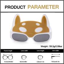 1 Pair Unisex Funny Dog Head Glasses, Suitable For Party Cosplay - Multicolor - View 4