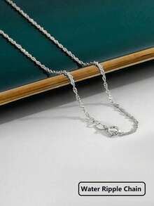 1pc Minimalist Design Layered S Necklace, Delicate Jewelry, Suitable For Daily Wear, Gift - Silver - View 6