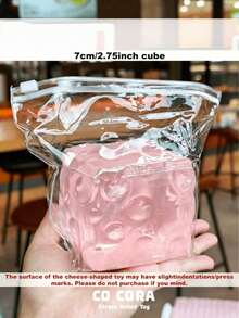 [Squishy] Glacier Giant Transparent Cheese Ruirui Squeeze Toy, Multi-Texture Soft Mochi Stress Relief Toy, Slow Rebound Pressure Relief Sensory Toy Decoration, Anxiety Relief Hand Fidget - Multicolor - View 32