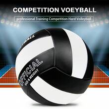 Black & White - Upgraded Volleyball Inflatable Set, Size 5 Soft Volleyball, Durable Beach Volleyball, Suitable For Beginners, Training & Competition, All-Season Use - Black and White - View 4