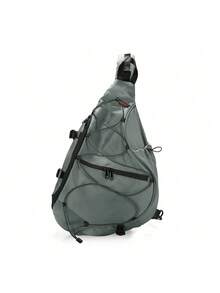Large Capacity 's Crossbody Bag | Functional Style Chest Bag | Multi-Pocket Adjustable Shoulder Strap - Multicolor - View 10