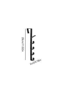 Over-The-Door Hook, Space-Saving Door Hanger/Storage Rack - No-Drill Plastic Multi-Hook Organizer, Suitable For Bags, Hats, Scarves And Umbrellas - Home Storage Rack For Bedroom And Bathroom, Also Suitable For Dorms And RVs - Multicolor - View 11