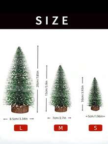 Mini Snow‑Dusted Christmas Tree Ornaments, Artificial Flocked Small Pine Tree With Wooden Base For Tabletop, Micro Landscape, Xmas Home Decoration - Christmas Tree - View 4