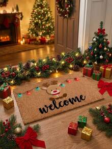 1pc Christmas Door Mat, Designed For Indoor Use With Creative Theme, Suitable For Entryway. This Can Be Used As Bedroom Decor Accessory, Photography Prop Or Outdoor Decoration. Perfect For Home Decor. - A - View 9