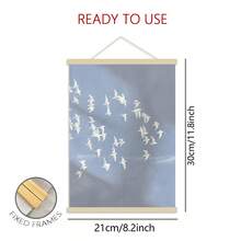 1件無框極簡飛鳥海報－藍天自然藝術（無框），適合臥室、客廳、走廊的室內裝飾牆飾，獨特創意禮物 - 抽象A款 - 查看 19