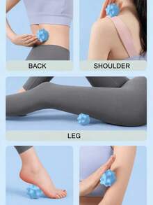 Fascia Massage Ball/Muscle Relaxation Ball, Suitable For Back, Fitness, Yoga, Neck And Shoulder Areas, Ideal Choice For Post-Workout Recovery, Daily Use And Travel, Ergonomic Design Easy To Grip, Suitable For Home, Gym And Office Use - A - View 5