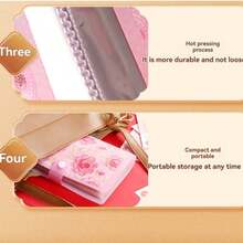 Cash Management Manual, Transparent Pocket Pouch, Savings Book, Portable Cash Storage Box, Mini Photo Card Holder, Notebook For Organizing Cash, Photos, Banknotes And Daily Items, Convenient For Budget Planning - Multicolor - View 4