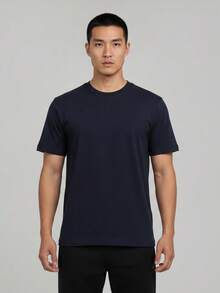 Jordan Men's AS M J DF GOLF SS MOCK Short Sleeve Knit Collarless T-Shirt TIB2832-451 - Blue - View 1