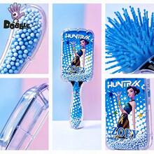 فرشاة شعر DOBBLE بقطعة واحدة بتصميم شخصية كرتونية على طراز K-Pop مع وسادة هوائية، مشط شفاف لفك التشابك وتدليك فروة الرأس للعناية اليومية بالشعر والتصفيف - A - مشاهدة 5