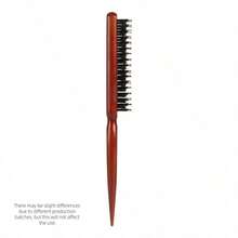 1pc Hair Styling Comb With Pointed Tail For Volumizing And Curling - Brown - View 12