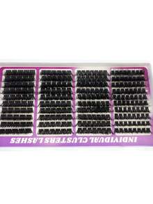 HBZGTLAD 40-Row A-Cluster False Eyelashes, Fluffy Pointed Lash Clusters, Volume Single Clusters, Segmented Lash Extensions, Pointed Lash Clusters, DIY Mixed Lengths, 0.07 Thickness, C/D Curl, Thick Eyelashes, Russian Curl, Wispy, Personal Lash Extensions, Reusable - View 4