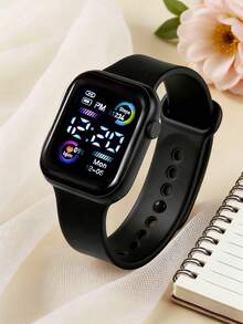9-Piece Multi-Color Silicone Strap Digital Watch Set, Delicate And Minimalist, Versatile For Casual Daily Wear, Ideal Gift For Gifting. - Multicolor - View 8