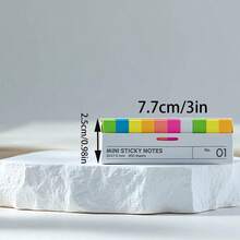 800pcs/Box Note Pads, Index Tabs, Reading Markers, Highlighters, Self-Adhesive Page Flags, Index Stickers, Waterproof Sticky Notes,School Supplies,Back To School - Multicolor - View 10