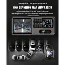 Dash Cam, Wireless WiFi Dashcam,With 64GB Capacity,1080P HD Car Three-Lens Dash Cam, Hidden Mini Dashboard Recorder, 24H Monitor, Small Dashboard Camera For Cars Battery Capacity 150mAh - 64GB - View 5
