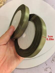 2pcs Handmade Satin Ribbon, 1cm Wide DIY Craft Ribbon, Gift Wrapping, Bouquet, Bow Decoration, Suitable For Mother's Day, Valentine's Day, Wedding, Christmas, Party Decoration, Gift Wrapping And Bouquet Decoration, Christmas Decoration Ribbon - Multiple Styles - View 6