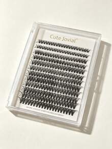 Black Lash Clusters, D-Curl, 0.07D Hand-Applied, Delicate And Lightweight, Long-Lasting And Durable, Suitable For Beginners To Use At Home Or On The Go. - D - View 4