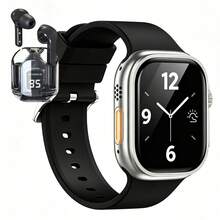 ZhiKexing Set Jam Tangan Pintar Olahraga + Earphone, Layar HD 2,01 Inci, Bodi Paduan Logam, Panggilan Nirkabel, Berbagai Mode Olahraga, Pengingat Gaya Hidup Tidak Terlalu Lama, dan Fungsi Lainnya, Hadiah Sempurna untuk Teman dan Pasangan, Ideal untuk Olahraga dan Pakaian Kasual - View 12
