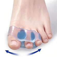 2pcs/Set Silicone Toe Separator, 3-Toe Split Friction-Proof Toe Care Pads, Washable & Reusable, Wearable With Shoes, Soft & Elastic, Anti-Deformation, Big Toe Alignment & Overlapping Toe Relief - A - View 4