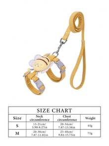 Cat Leash Small Dog Leash Teddy Bichon Harness Dog Chain Vest Style Leash Little Bee Leash Pet Supplies - Yellow - View 9