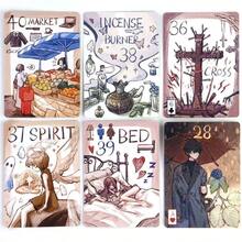 Simple Primitive Lenormand Tabletop Game 44-Piece Tarot Card Deck For Divination And Fortune Telling - Multicolor - View 3