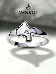 قطعة واحدة خاتم تكساس فريد بتصميم بسيط، هدية مجوهرات أنيقة للنساء - حلقات تكساس - مشاهدة 1