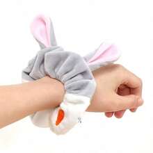 Mesuca Disney Judy & Minnie Plush Hair Scrunchie, Embroidered Decor Soft Fluffy Hair Tie With 3D Ear Bow Detail Elastic Hair Accessory For Daily Hairstyle 1 Piece, 2 Styles Available - Multicolor - View 13
