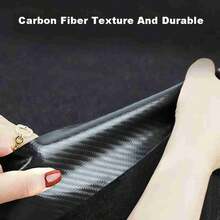 Auto Carbon Fiber Decals Stickers Car Door Threshold Scuff For N Performance I10 I20 I30 I40 Ix35 Tucson Elantra GENESIS - A - View 5
