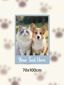 Custom Photo Text Throw Blanket, Personalized Picture Collage Fleece Blanket, Customized Pet Memory Photo Blanket For Sofa Bed Home Decor Gift - Multicolor - View 38