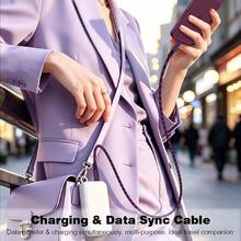 UGOURD USB3.2 Gen2 Type‑C To Type‑C Cable, PD 60W Fast Charging, Light Blue Gradient, 10Gbps Data Transfer For Phone, Tablet, Laptop, Power Bank, Car Travel - Dark Red Gradient - View 7
