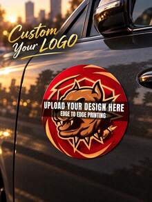 Custom Car Magnetic Signs, Personalized Logos For Your Car, Van, Truck, Used To Promote Your Commercial Vehicle, Professional Printing, Customizable Text And Logo - Multicolor - View 1